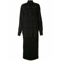 Y's Chemise com sobreposição - Preto