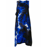 Y's Vestido sem mangas tie-dye - Azul