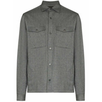 Z Zegna button-down shirt jacket - Cinza