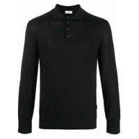 Z Zegna Suéter com botões - Preto