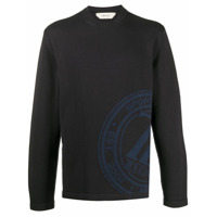 Z Zegna Suéter com logo contrastante - Preto