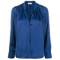 Zadig&Voltaire Blusa gola V - Azul