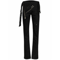 Zilver Calça slim com cinto - Preto