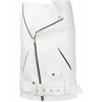 Zilver Saia midi 'Biker' - Branco