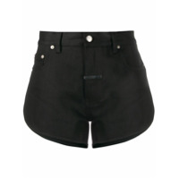 Zilver Short jeans com cintura alta - Preto