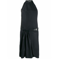 Zilver Vestido midi com cinto - Preto