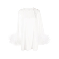 16Arlington Vestido mini Daphnie com plumas - Branco