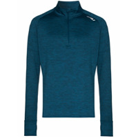 2XU Camiseta Pursuit Thermal com zÃ­per - Azul