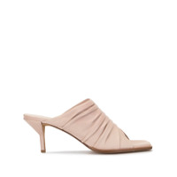 3.1 Phillip Lim Sandália franzida com bico quadrado - Rosa