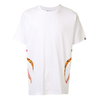 A BATHING APE® Camiseta com estampa de tubarão - Branco