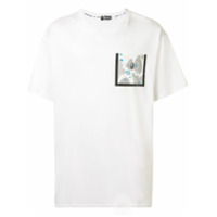 A BATHING APE® Camiseta com logo e bolso - Branco