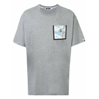 A BATHING APE® Camiseta com logo e bolso - Cinza