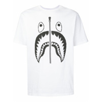 A BATHING APE® Camiseta decote careca com estampa - Branco