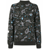 A BATHING APE® Moletom gola alta ampla camuflado - Preto