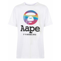 AAPE BY *A BATHING APE® Camiseta com estampa de logo - Branco