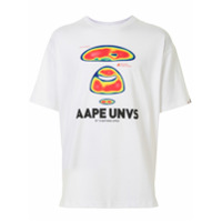 AAPE BY *A BATHING APE® Camiseta com estampa de logo - Branco