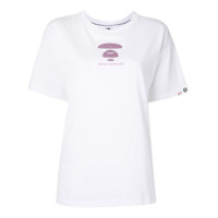 AAPE BY *A BATHING APE® Camiseta com estampa de logo posterior - Branco