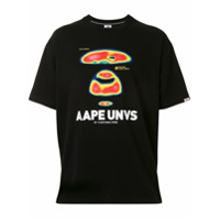 AAPE BY *A BATHING APE® Camiseta com estampa de logo - Preto