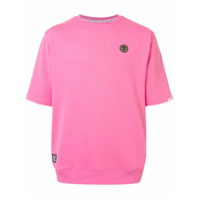 AAPE BY *A BATHING APE® Camiseta com logo bordado - Rosa