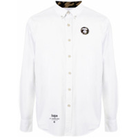 AAPE BY *A BATHING APE® Camiseta com recorte camuflado - Branco