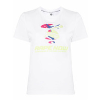 AAPE BY *A BATHING APE® Camiseta slim com estampa de logo - Branco