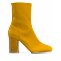 Acne Studios Ankle boot com salto bloco - Amarelo