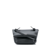 Acne Studios Bolsa tiracolo com estampa de logo - Preto