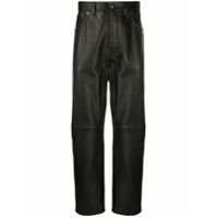 Acne Studios Calça cintura média reta - Preto