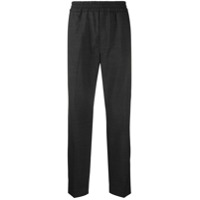 Acne Studios Calça de lã com cós elástico - Preto