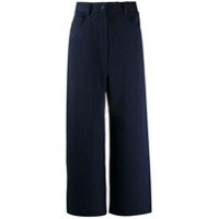 Acne Studios Calça flare com cintura alta - Azul