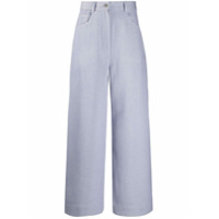 Acne Studios Calça flare com cintura alta - Roxo