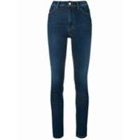 Acne Studios Calça jeans Peg cintura alta - Azul