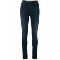 Acne Studios Calça jeans Peg cintura alta - Azul