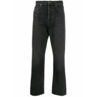 Acne Studios Calça jeans reta com lavagem vintage 1996 - Preto