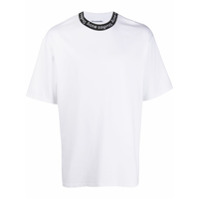 Acne Studios Camiseta com logo na gola - Branco