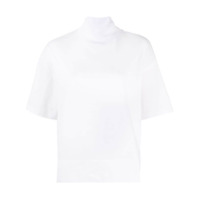Acne Studios Camiseta Mirka com gola alta ampla - Branco
