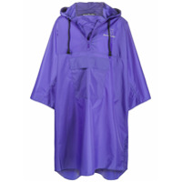 Acne Studios Casaco impermeável com estampa de logo - Azul