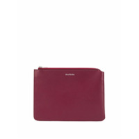 Acne Studios Clutch com logo gravado - Vermelho