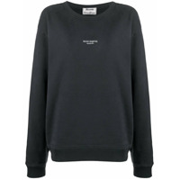 Acne Studios Moletom com estampa de logo - Preto