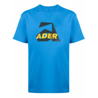Ader Error Camiseta com estampa de logo - Azul