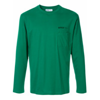 Affix Camiseta mangas longas com estampa de logo - Verde