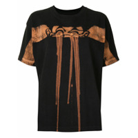 Aganovich Camiseta de algodão com estampa gráfica - Preto