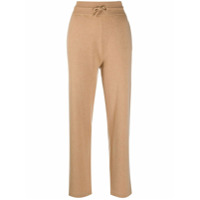 Agnona high waisted cashmere trousers - Neutro