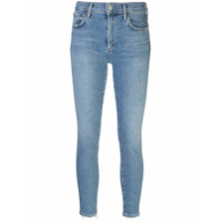 AGOLDE Calça jeans cropped com lavagem estonada - Azul