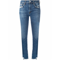AGOLDE Calça jeans skinny com efeito destroyed - Azul