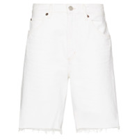 AGOLDE Short jeans com cintura alta - Branco