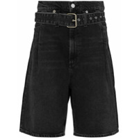 AGOLDE Short jeans Reworked '90s com cinto - Preto