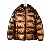 AI Riders on the Storm Young hooded padded jacket - Dourado