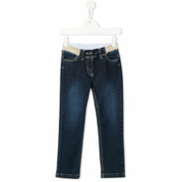 Aigner Kids Calça jeans com brilho no cós - Azul