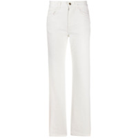 Alanui Calça jeans reta cintura alta - Branco